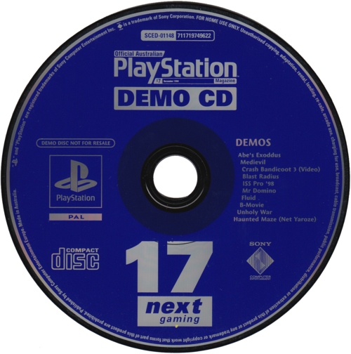 Official Australian PlayStation Magazine Demo CD 17 Image 2