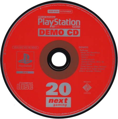 Official Australian PlayStation Magazine Demo CD 20 Image 2