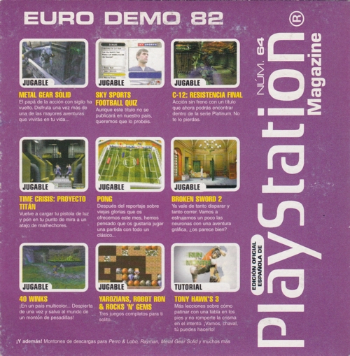 Edición Oficial Española PlayStation Magazine Disco 64 Image 2