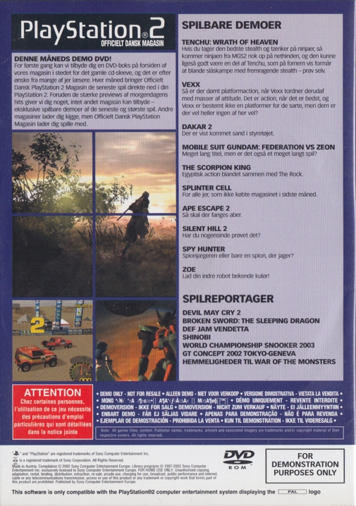 PlayStation 2 Officielt Dansk Magasin Demo Disc 05 Image 2