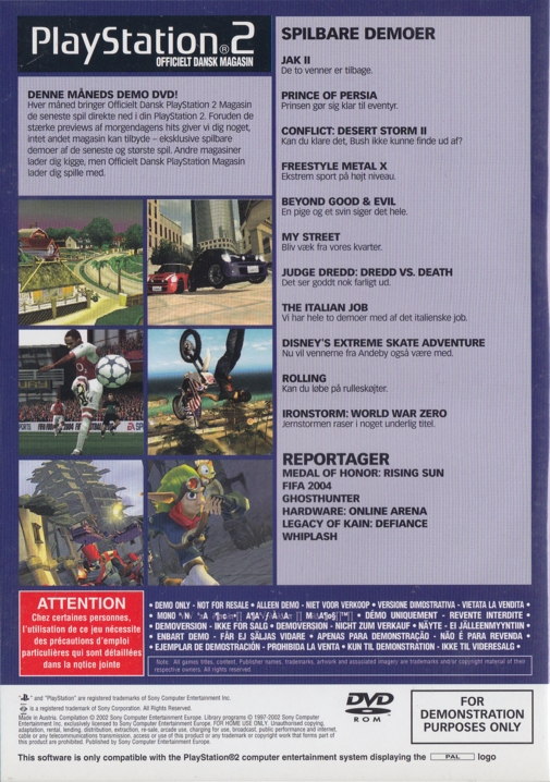 PlayStation 2 Officielt Dansk Magasin Demo Disc 12 Image 2