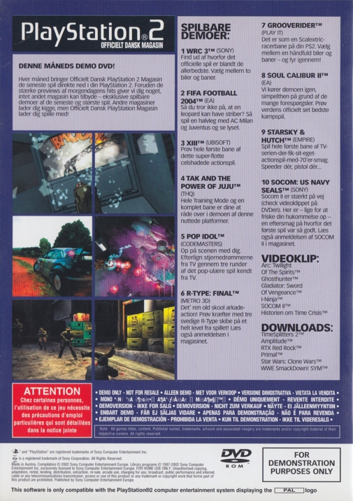 PlayStation 2 Officielt Dansk Magasin Demo Disc 03 Image 2