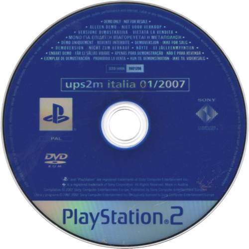 UPS2M Italia 01/2007 (DVD Demo Numero 58) Image 1