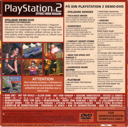 PlayStation 2 Offisielt Norsk Magazine Nummer 3 Image 2