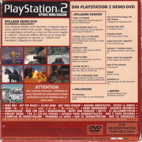 PlayStation 2 Offisielt Norsk Magazine Nummer 001 Image 2