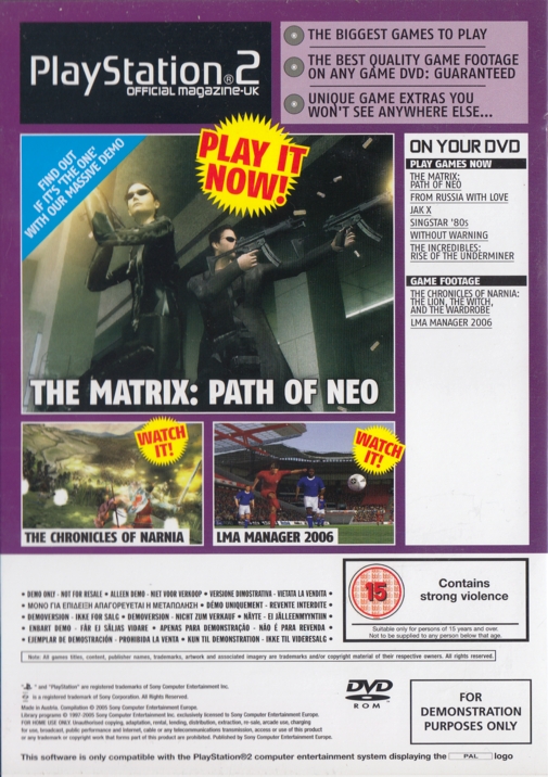 PlayStation 2 Official Magazine-UK Demo Disc 67 Image 2