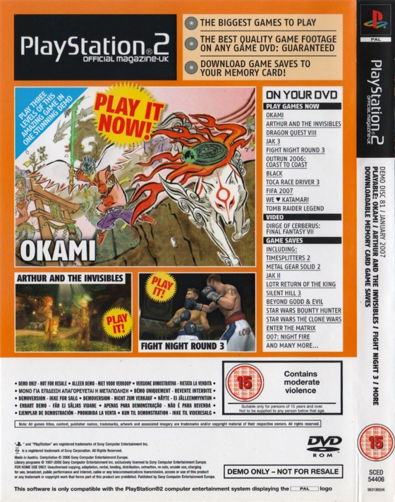 PlayStation 2 Official Magazine-UK Demo Disc 81 Image 2