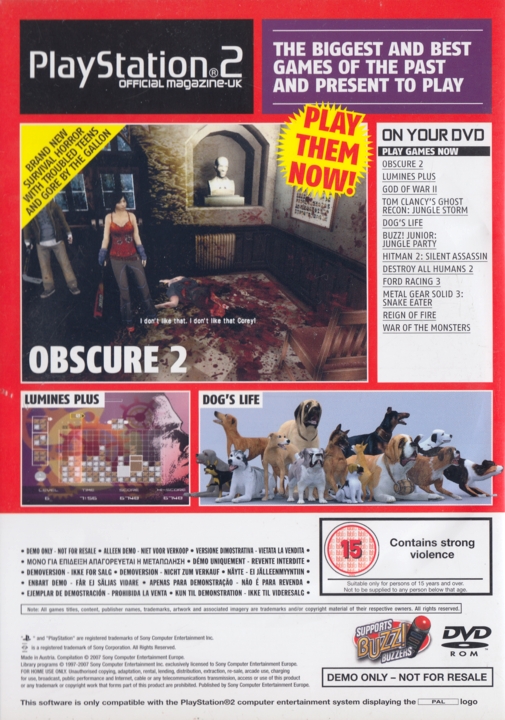 PlayStation 2 Official Magazine-UK Demo Disc 87 Image 2