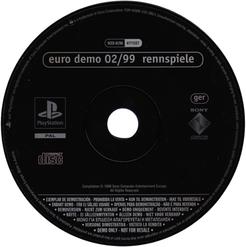 Euro Demo 02/99 Rennspiele ger Image 1