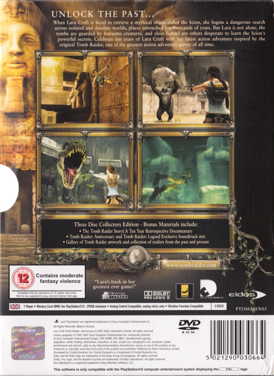 Back of slipcase