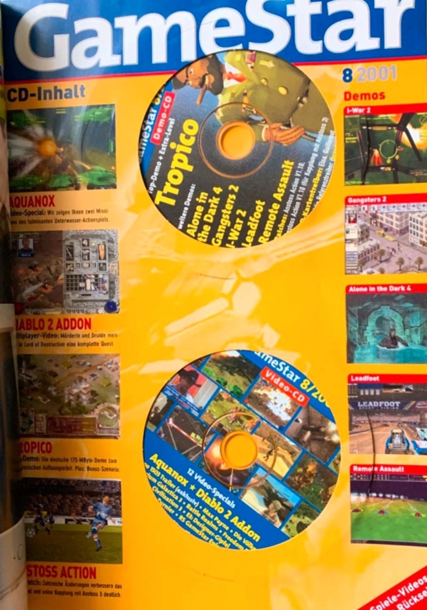 Discs inside magazine Discs inside magazine