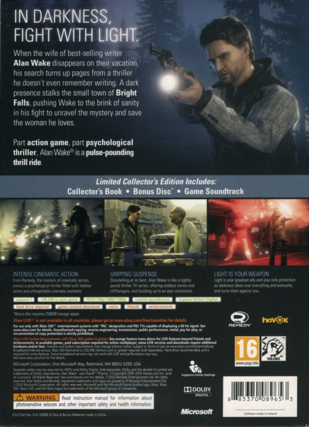 Back of slipover cover