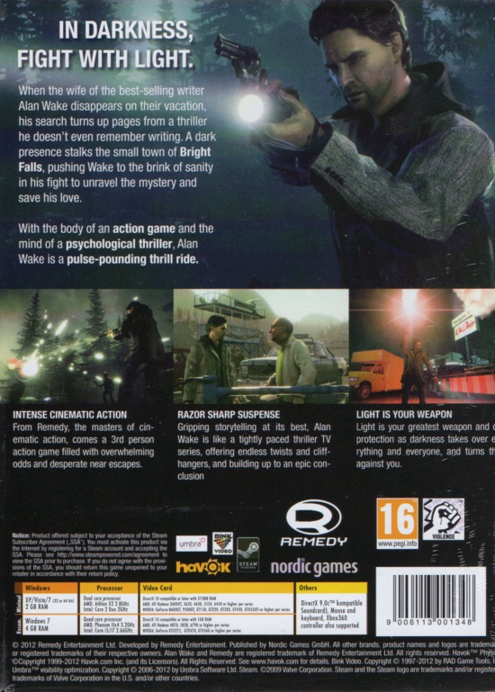 Back of outer cover