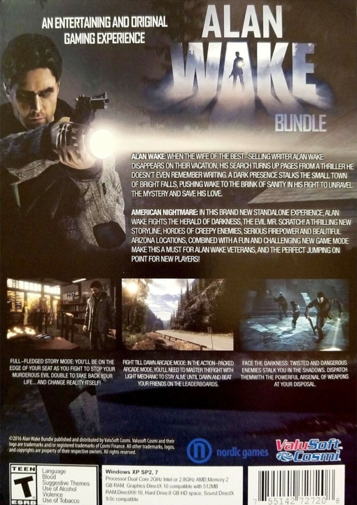 Back of slipcover (scan is slightly cut at top and bottom)