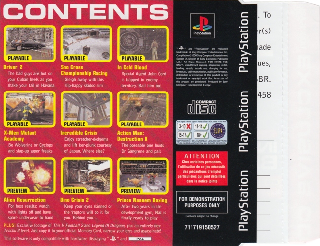 Back of insert Back of insert