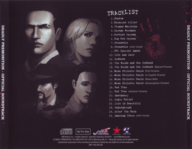 Back of soundtrack Back of soundtrack