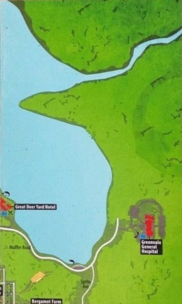 Back of folded map Back of folded map