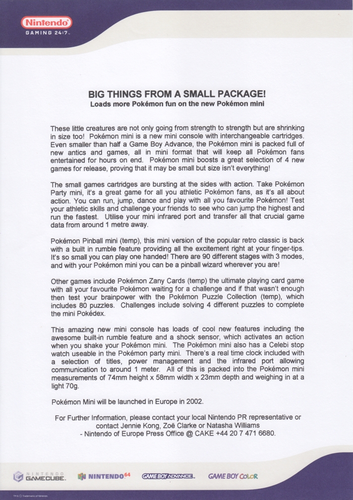 Gaming 24:7 press release 4 Gaming 24:7 press release 4