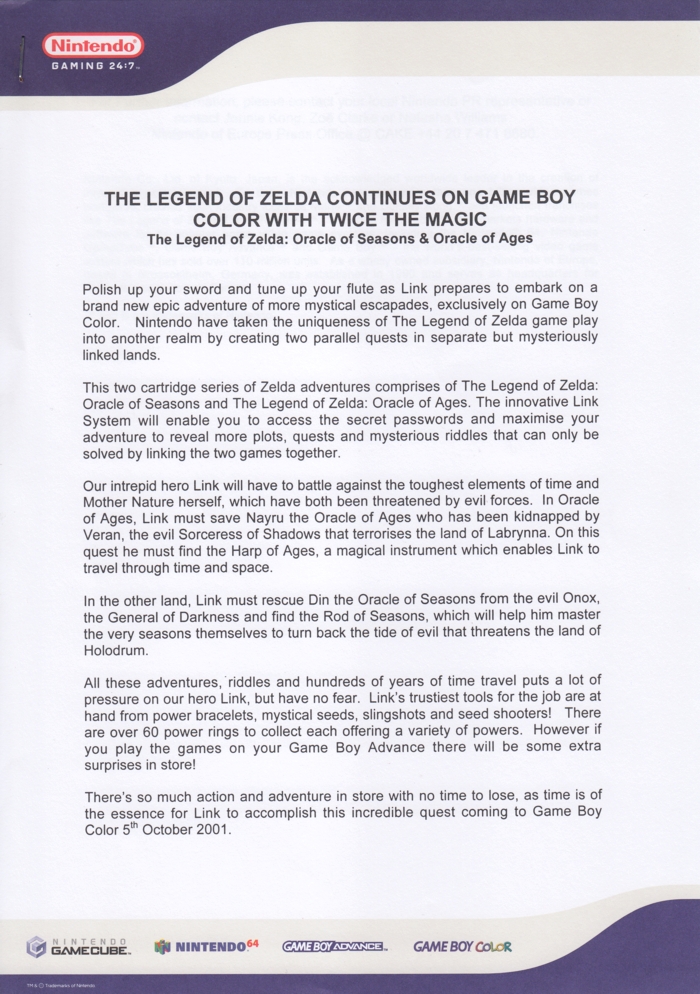 Gaming 24:7 press release 8, page 1/2 Gaming 24:7 press release 8, page 1/2