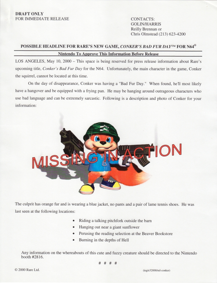 Nintendo 64 press release 5