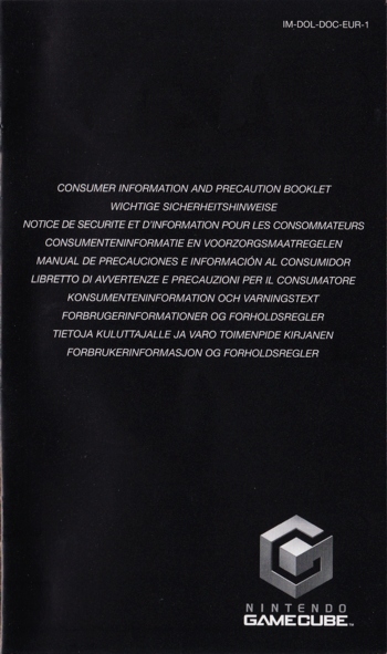 Precautions booklet