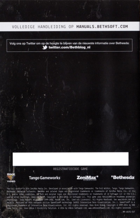 Back of manual (censored code)