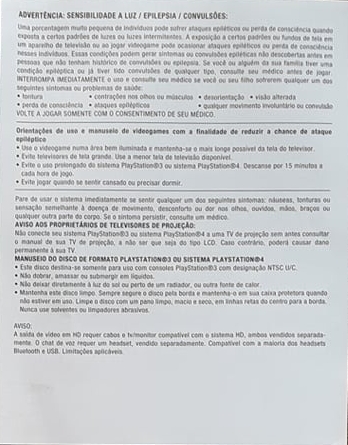 Epilepsy warning sheet Epilepsy warning sheet