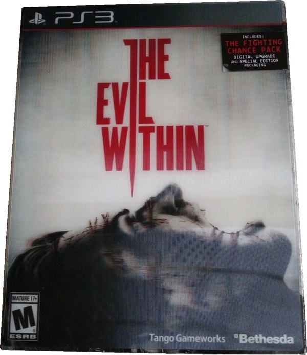 Front of slipcover with sticker