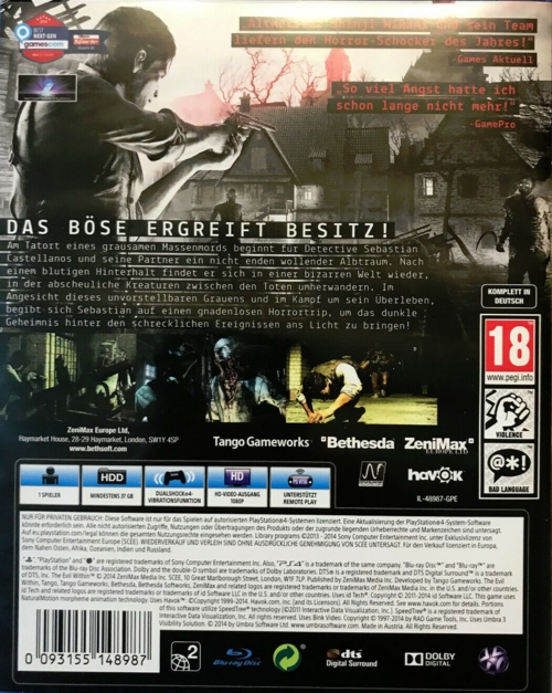 Back of case Back of case