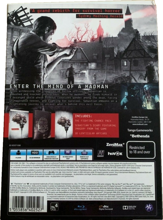 Back of box Back of box