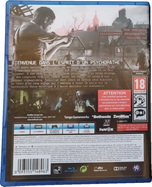 Back of case Back of case