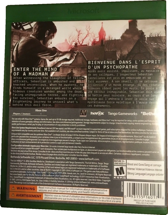 Back of case