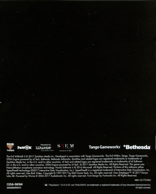 Back of manual Back of manual