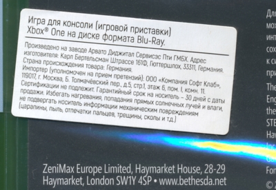 Sticker on the back Sticker on the back