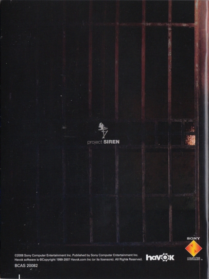 Back of Chinese manual