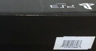 Barcode sticker on box