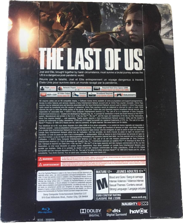 Back of game sleeve Back of game sleeve