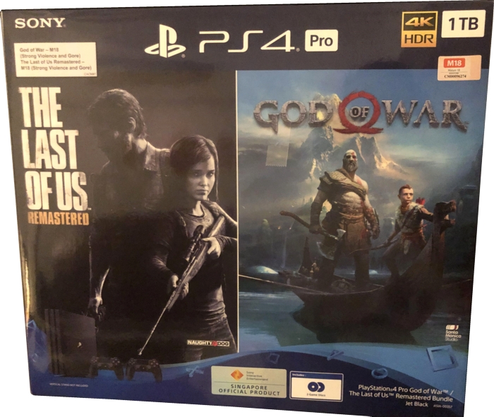 PlayStation 4 box with stickers PlayStation 4 box with stickers