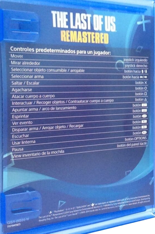Front of manual