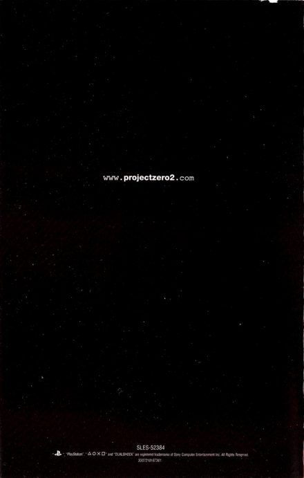 Back of manual