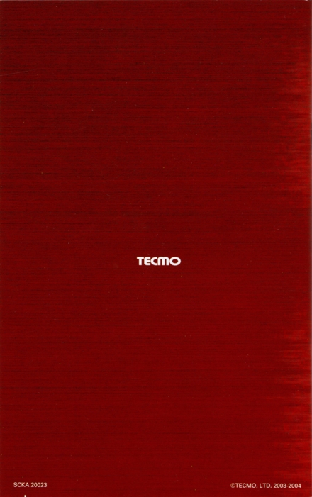 Back of manual
