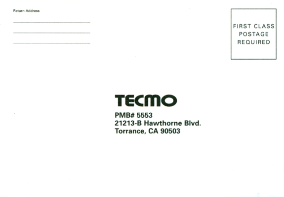 Front of English survey card Front of English survey card