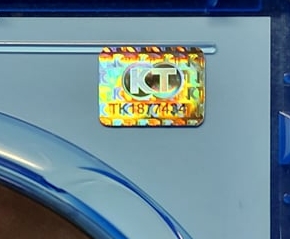 Sticker inside case