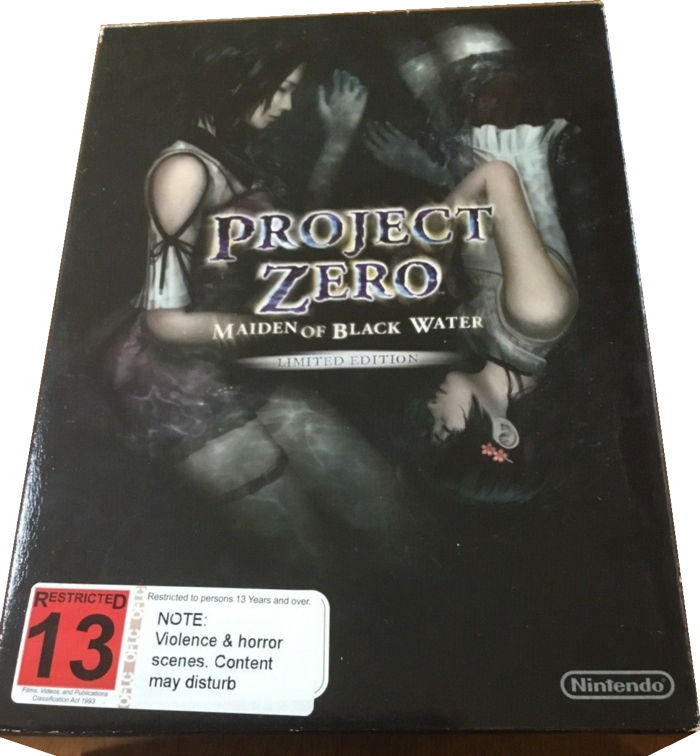 Front of box with sticker