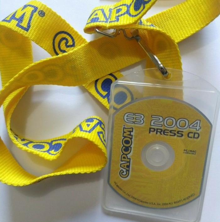 Disc in case attached to lanyard