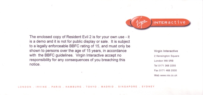 Warning card