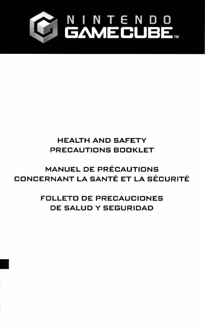 Precautions booklet Precautions booklet