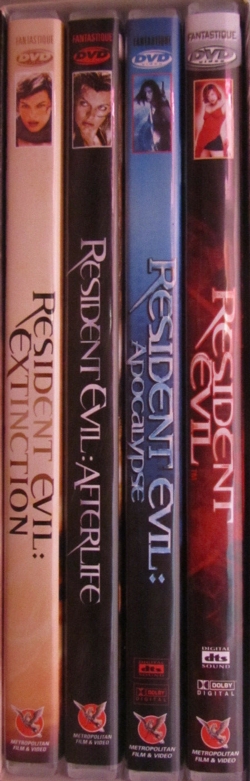 DVD spines inside box
