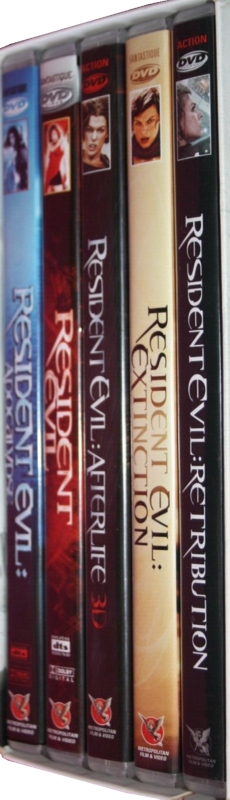 DVD spines inside box
