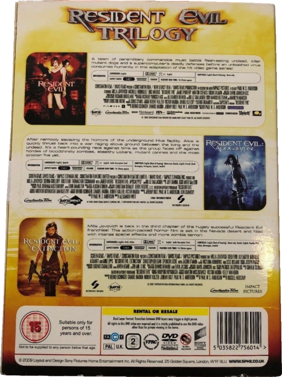 Back of slipcover